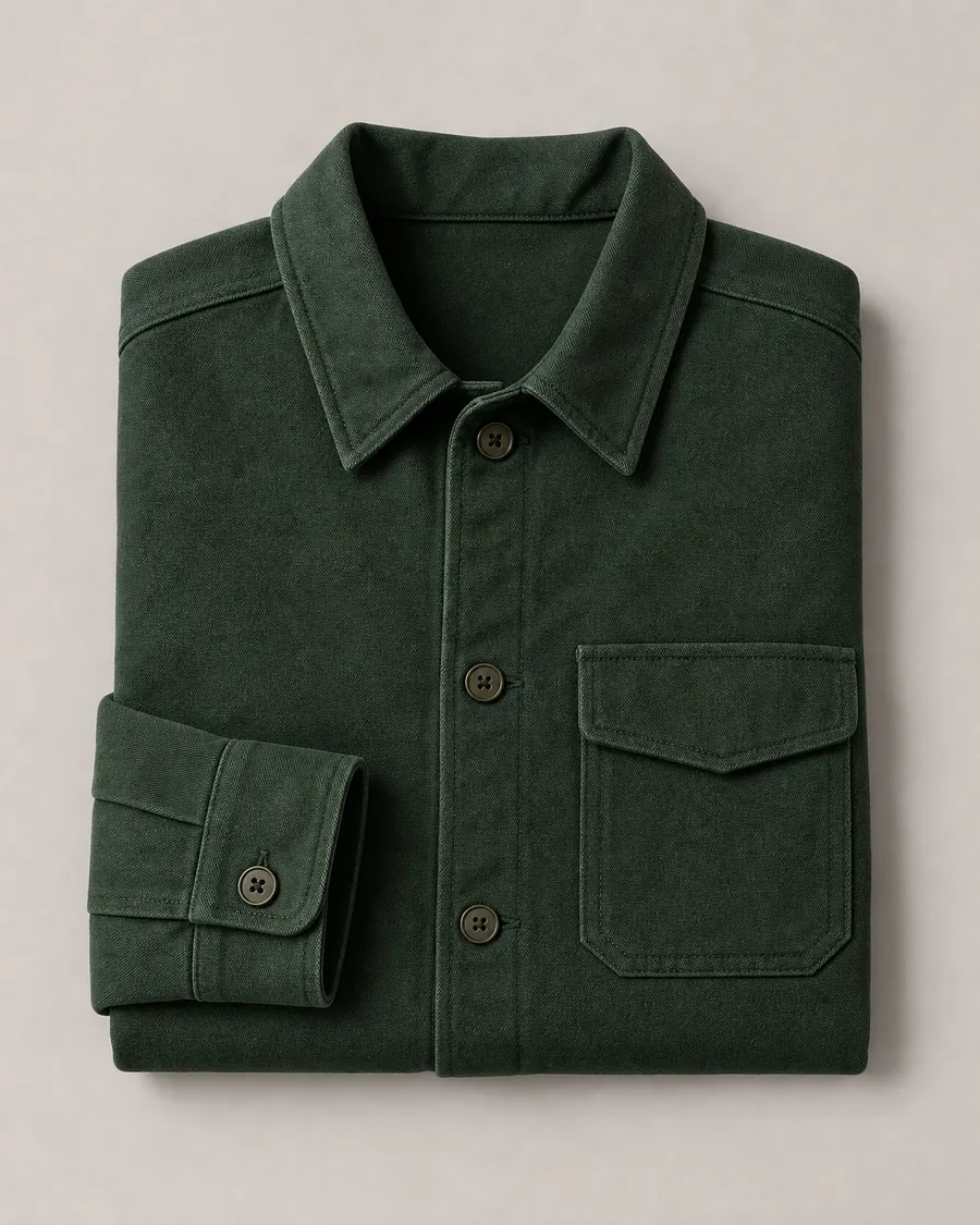 Overshirt in bosgroen