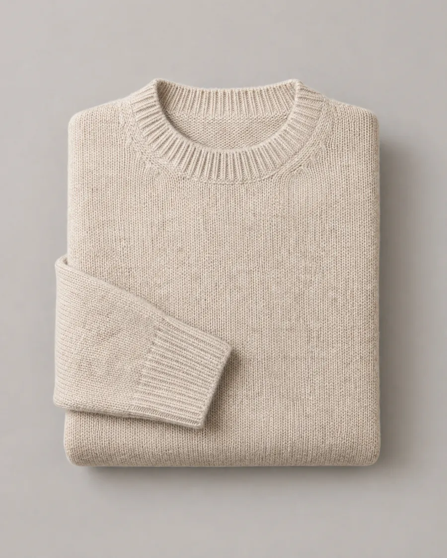 Merino trui in havermout