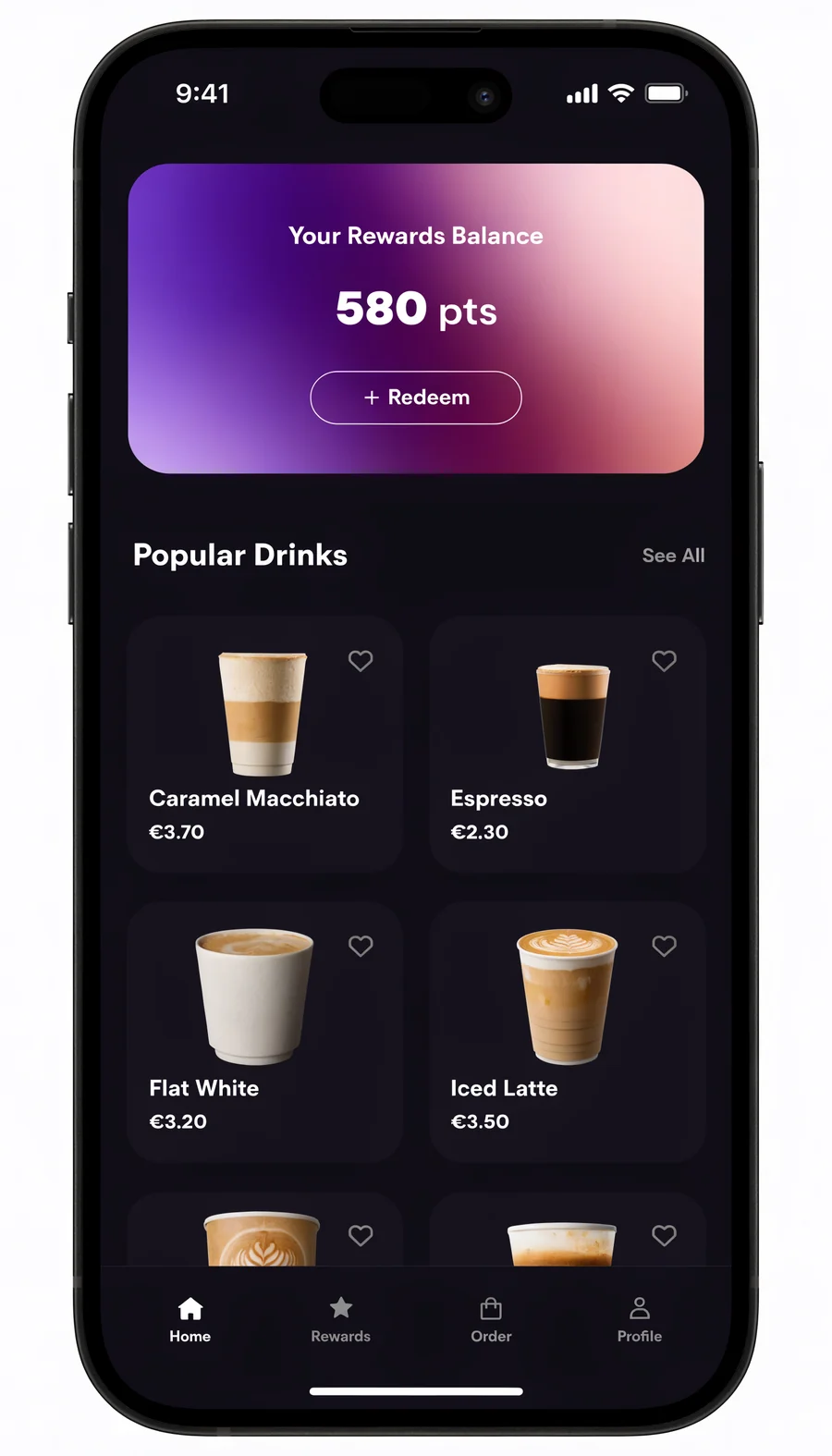 Voorbeeld van een loyaliteitsapp