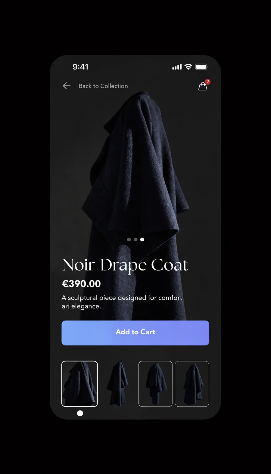 Voorbeeld van een webshop