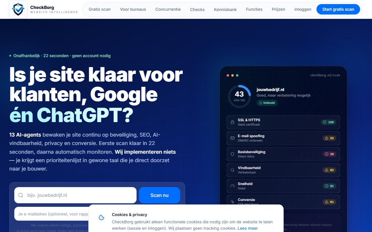 CheckBorg, onafhankelijke website-meter